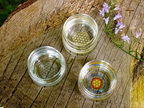 Zestaw kubków z kwiatem życia