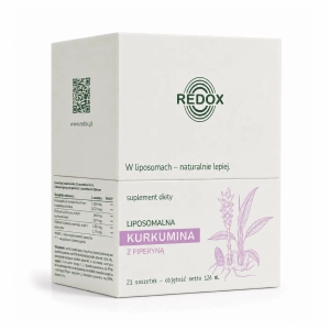 Liposomalna kurkumina - Redox Pokrywka (21 saszetek) kurkumina z piperyną